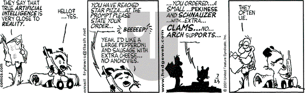 Over the Hedge on Monday July 23, 2001 Comic Strip