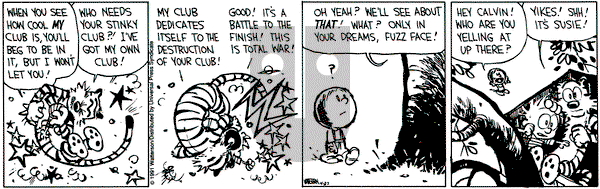 Calvin and Hobbes on Saturday April 27, 1991 Comic Strip