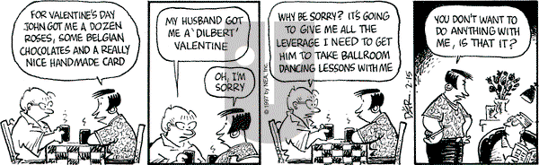 Betty on Saturday February 15, 1997 Comic Strip