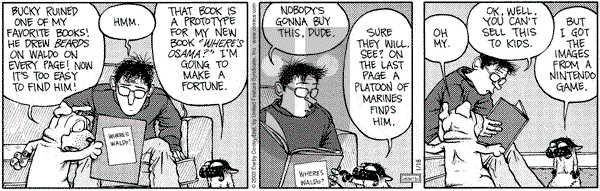 Get Fuzzy on Friday January 18, 2002 Comic Strip