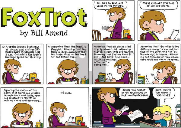 FoxTrot on Sunday February 14, 1999 Comic Strip