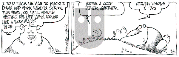 The Grizzwells on Tuesday September 25, 2001 Comic Strip