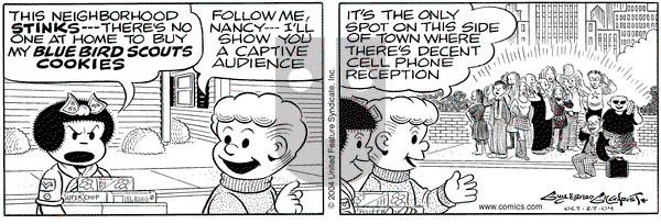 Nancy on Wednesday October 27, 2004 Comic Strip
