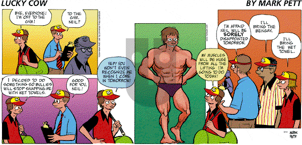 Lucky Cow on Sunday March 16, 2025 Comic Strip