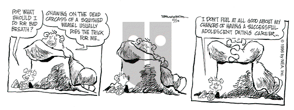 The Grizzwells on Tuesday November 12, 1996 Comic Strip