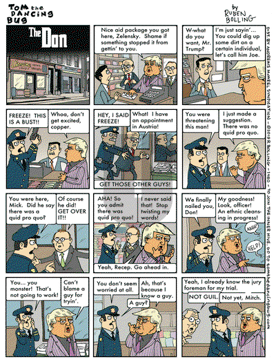 Tom the Dancing Bug on Monday October 21, 2019 Comic Strip