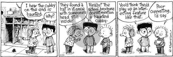 Cul de Sac on Friday February 29, 2008 Comic Strip