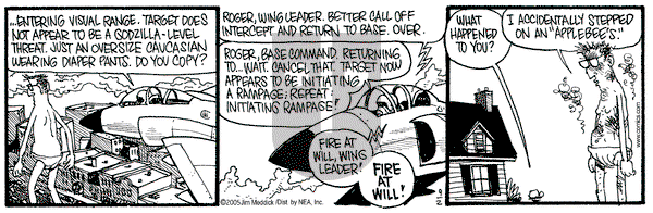 Monty on Friday September 2, 2005 Comic Strip