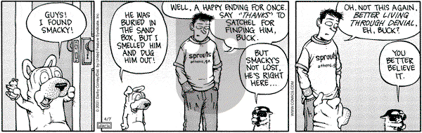 Get Fuzzy on Saturday April 7, 2001 Comic Strip
