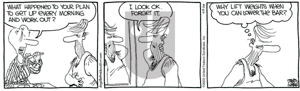 The Buckets on Wednesday September 24, 2003 Comic Strip