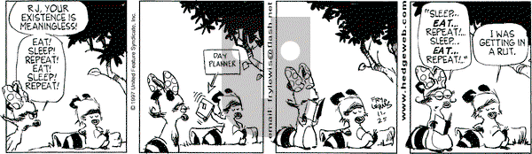 Over the Hedge on Sunday February 22, 1998 Comic Strip