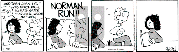 Drabble on Monday January 28, 2002 Comic Strip
