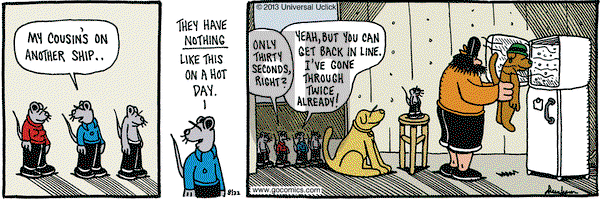 Overboard on Thursday August 22, 2013 Comic Strip