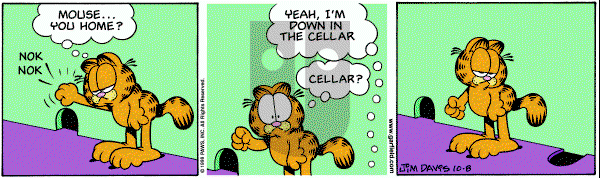 Garfield on Thursday October 8, 1998 Comic Strip