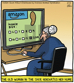 The Argyle Sweater - Monday February 12, 2024 Comic Strip