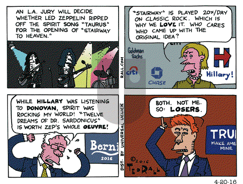 Ted Rall on Wednesday April 20, 2016 Comic Strip
