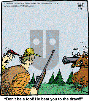 In the Bleachers on Tuesday December 9, 2014 Comic Strip