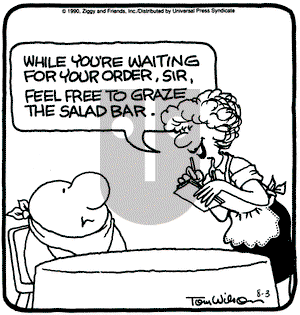 Ziggy on Friday August 3, 1990 Comic Strip