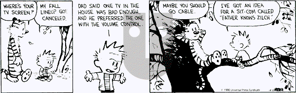 Calvin and Hobbes - Friday October 5, 1990 Comic Strip