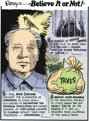 Ripley's Believe It or Not on Tuesday July 14, 2009 Comic Strip