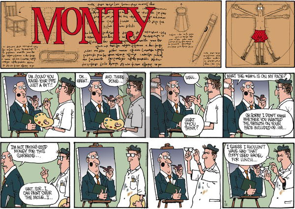 Monty on Sunday April 10, 2016 Comic Strip