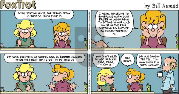 FoxTrot - Sunday March 23, 2025 Comic Strip