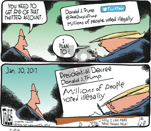 Tom Toles on Tuesday November 29, 2016 Comic Strip