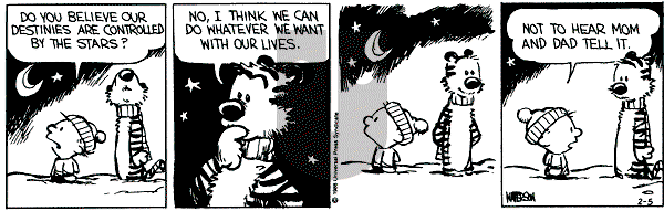 Calvin and Hobbes - Wednesday February 5, 1986 Comic Strip