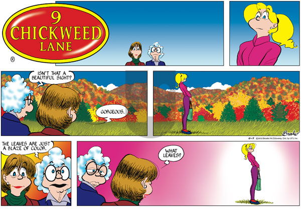 9 Chickweed Lane - Sunday October 13, 2002 Comic Strip