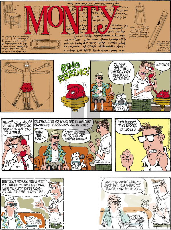 Monty on Sunday September 30, 2018 Comic Strip