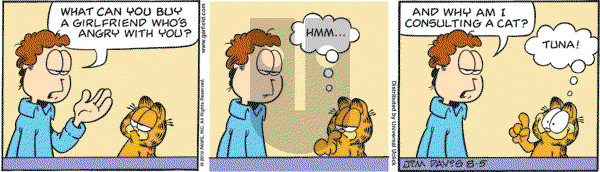 Garfield - Thursday August 5, 2010 Comic Strip