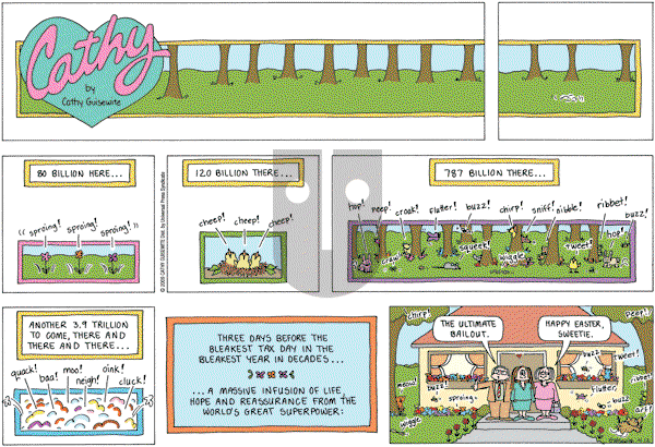 Cathy Classics - Sunday April 12, 2009 Comic Strip