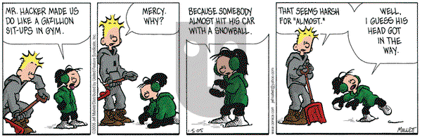 Frazz on Tuesday February 1, 2005 Comic Strip