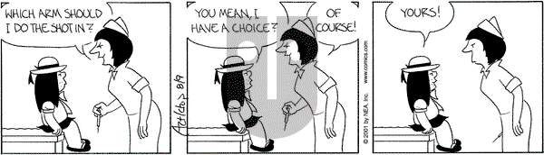 The Born Loser on Thursday August 9, 2001 Comic Strip