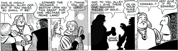 Alley Oop on Saturday May 13, 2000 Comic Strip