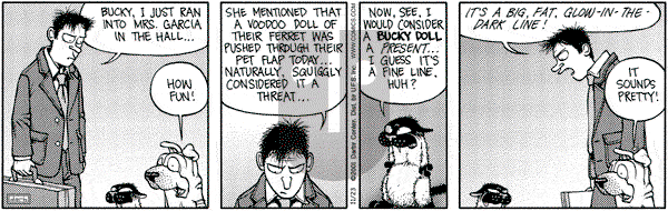 Get Fuzzy on Friday November 23, 2001 Comic Strip