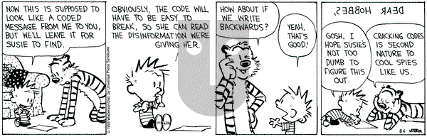 Calvin and Hobbes on Friday August 6, 1993 Comic Strip