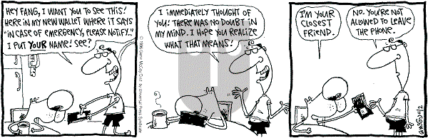 The Duplex on Saturday November 2, 1996 Comic Strip