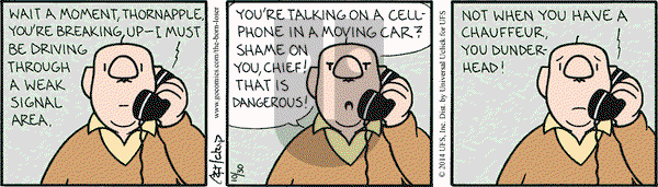 The Born Loser on Thursday October 30, 2014 Comic Strip