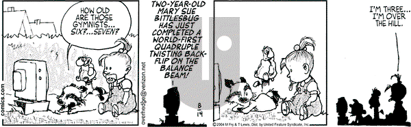 Over the Hedge on Saturday August 14, 2004 Comic Strip