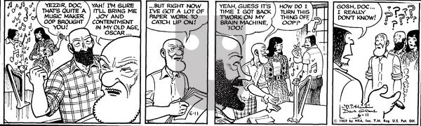 Alley Oop on Wednesday June 11, 1969 Comic Strip