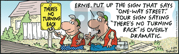 Frank and Ernest on Friday January 29, 2021 Comic Strip
