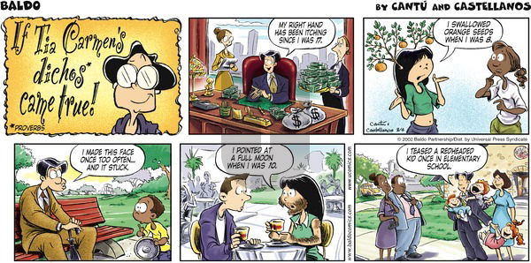 Baldo on Sunday August 4, 2002 Comic Strip