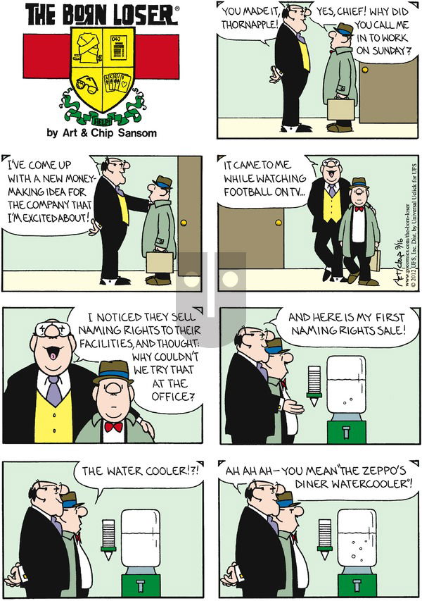 The Born Loser on Sunday September 16, 2012 Comic Strip