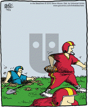 In the Bleachers on Friday December 13, 2013 Comic Strip