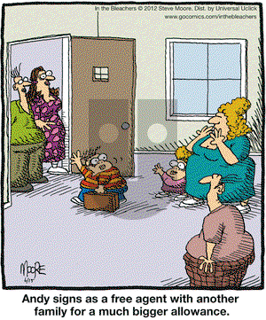 In the Bleachers on Friday June 15, 2012 Comic Strip