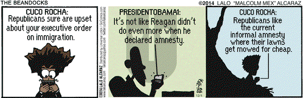 La Cucaracha on Monday December 1, 2014 Comic Strip