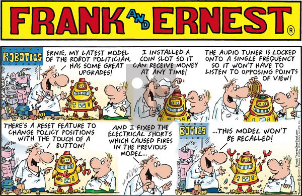 Frank and Ernest on Sunday August 5, 2012 Comic Strip