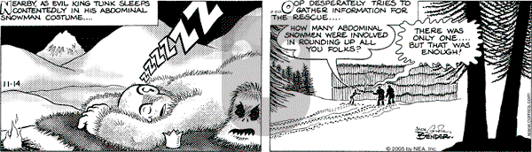 Alley Oop on Monday November 14, 2005 Comic Strip