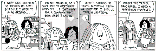 Cathy Classics on Wednesday July 15, 1998 Comic Strip